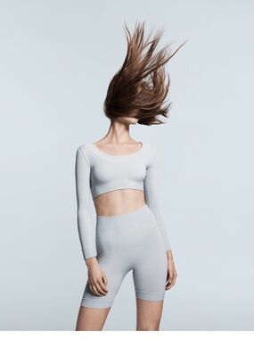 Alexander Wang Airism Light Gray Seamless Long Sleeve